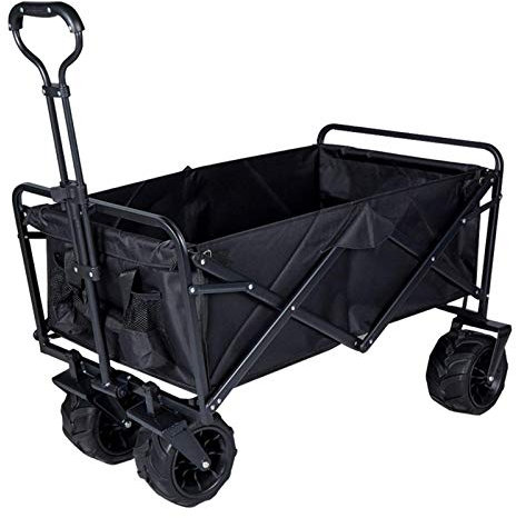 HUIBBGO Gartenwagen Gartenwagen Karren Outdoor Utility Wagon Klappbarer Garten Strand Shopping Campingwagen