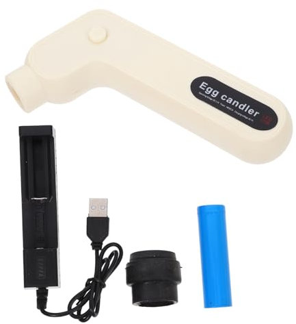 Toyvian Testeur D'œufs LED Candler à Lumière Froide pour Incubation, Lampe à Bougie Portable, Lumière Forte sans Chaleur, pour Éclosion Et Surveillance des Œufs