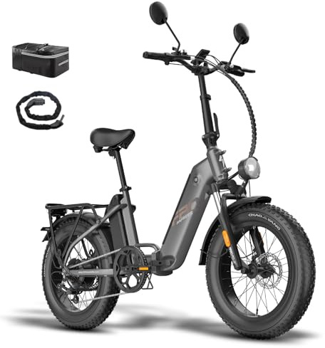 Fafrees FF20 Polar E-bike Klapprad 20*4.0 Zoll Doppelbatterien 24Ah/26.8Ah | Fatbike Reichweite 150km/170km, Ebike Herren Damen 65N.m Motor, E-Fahrrad 7S, Traglast 150KG