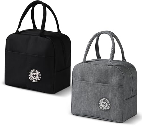 Rierousy Termica Porta Pranzo borse per Donna e Uomo, Riutilizzabile Borsa Frigo Piccola Portatile, Isolata, a Prova di Perdite, Lunch Bag per Ufficio Scuola Viaggi Campeggio All'aperto Picnic