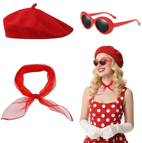 ZesNxj 3 Stück Baskenmütze Damen set, Klassische Französische Baretts für Damen, Einfarbige Baskenmütze, Künstler Barett, Wintermütze aus Wolle, Elegante Franzosen Mütze für Vier Jahreszeiten