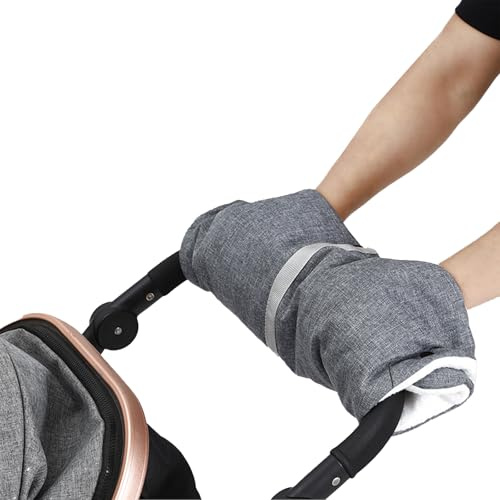 Handwärmer Kinderwagen Handschuhe Handmuff mit Warme Fleece und Baumwolle, Handschuhe Handmuff für Wasserdicht und Winddicht, Geeignet für Kinderwagen, Buggys, Fahrradanhänger