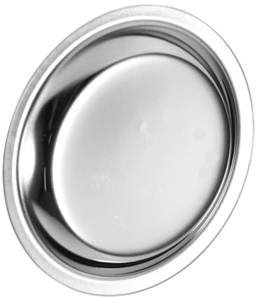 Homoyoyo Soporte para Bolsitas de Té de Acero Inoxidable 304 Platillo Redondo Mediano Anti-Goteo para Guardar Bolsitas Posavasos Decorativo para Mesas de Comedor y Hogares