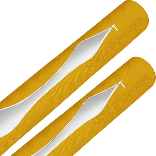 BLLMTEAR 1 Fundas de Repuesto for Almohada Cervical - Fundas de Almohada Cilíndricas (Solo Funda de Almohada)(6,2pcs:20x180cm)