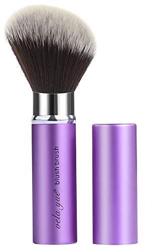 Vela.Yue Retractable Blush Brush Angled Face Powder Bronzer Travel Kabuki Makeup Brushes