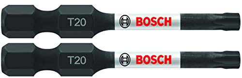 BOSCH ITT20202 Schraubendreher-Bits, 5,1 cm, Torx #20, schlagfest, 2 Stück