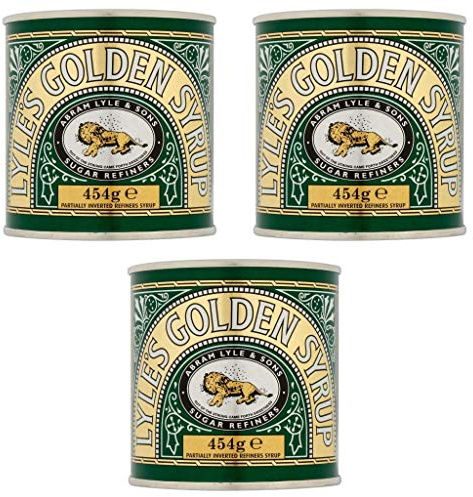 Lyle's Lot de 3 boîtes à sirop dorées 473 ml