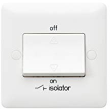 MK Base MB4859WHI 1G 3 Pole Fan Isolator Switch, White