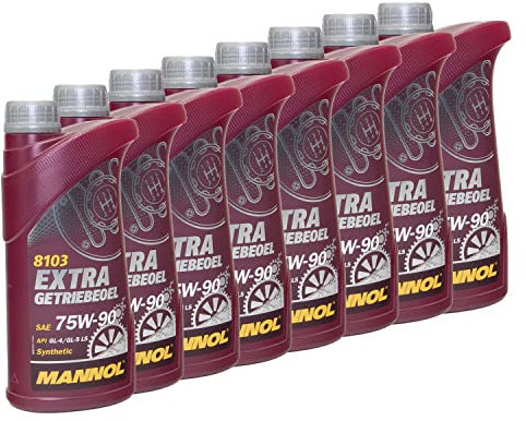 Getriebeöl MANNOL Extra 75W-90 API GL 4/GL 5 LS 8 X 1 Liter