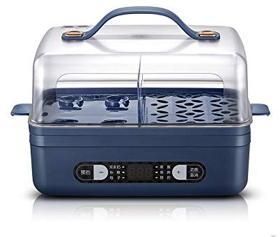 Samnuerly Egg Boiler Egg Steamer Household Small Automatic Power-Off Single-Layer Timing Multi-Function Breakfast Machine Double Skin Milk Machine