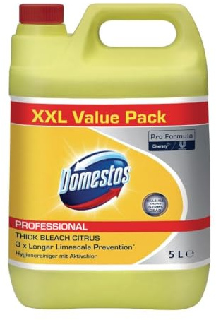 Pro-Formula Domestos Professional Citrus Bleach, 5 Ltr