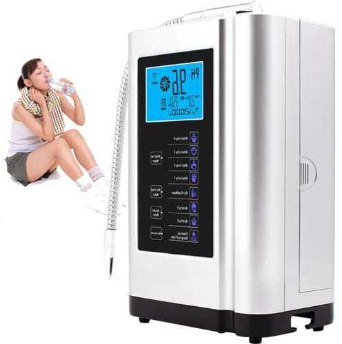 Alkaline Water Ionizer Machine AG7.0, Home Filtration System Produces pH 3.5-10.5 Water, LCD Home Alkaline Acid Drinking Water Filter