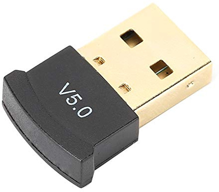 Leapiture Adaptador Bluetooth 5,0 USB, Adaptador Inalámbrico, Receptor Estéreo De Música Y Audio, Adaptador Dongle Bluetooth De Baja Potencia para TV Y Ordenador