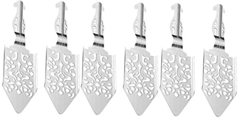Garneck 6 Stk Absinth Löffel Cocktailzubehör Werkzeug Antiker Absinthlöffel Glaslöffel Absinth-brunnentropfer Löffel Aus Metall Multitools Netz Rostfreier Stahl Multifunktion