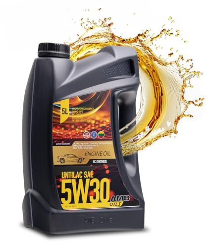 AMB Oils Untilac 5w30 5L – Motoröl für hochwertige Schmierung, Motorschutz & Temperaturbeständigkeit – Motoröl 5w30 für alle Benzinmotoren und alle Dieselmotoren mit DPF