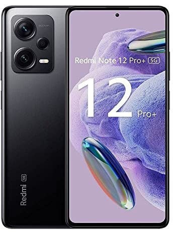 Xiaomi Redmi Note12 Pro+ 5G, 6.67 Flow AMOLET HDR10+ Display 120Hz MediaTek Dimensity 1080 Processore 200MP Fotocamere posteriori 120W Hyper Charging (8/256GB, Nero) (Ricondizionato)