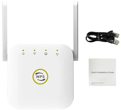 Extender WiFi Amplificatore di segnale per la casa, Extender Internet WiFi | Booster | Extender WiFi più veloce wireless per esterni,Amplificatore di segnale WiFi bianco per esterni, Estensione portata