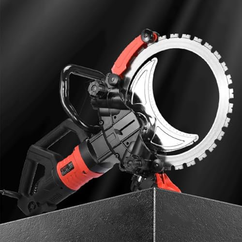 GJBMXSM Machine De Découpe Murale à Scie Annulaire électrique,Scie à Béton 8980 W/9500 W,Scie à Tronçonner électrique pour Béton,Pierre,Brique,Tuile,Profondeur De Coupe 290 MM,9500W