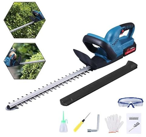 Taille-haie sans Fil pour Batterie Makita 18 V, Longueur de Coupe 52 cm, Distance des Dents 15 mm, Taille-haie électrique sans Brosse avec Interrupteur de sécurité à Deux Mains, Piles Non incluses