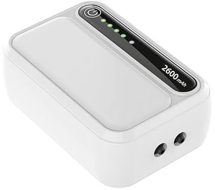 LNIDEAS Wiederaufladbare Aquarium Luftpumpe,1800mAh Batterie Sehr Leise Sauerstoffpumpe,Multifunktionale Aquariumpumpe mit komplett Zubehör für Angeln im Freien/Aquarium/Stromausfall (1 Auslass)