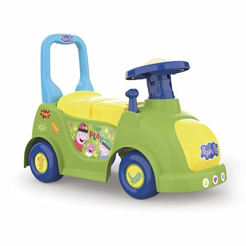 Peppa Pig Lauflernwagen für 1-Jährige | Bequemer und Stabiler Lauflernwagen und Rutschauto | Stauraum unter dem Sitz | Babyauto mit Lenkrad und Schiebegriff | Ab 10 Monaten (35220)