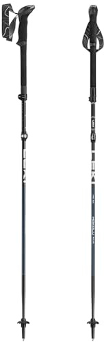 LEKI Makalu FX TA Klappbare Trekkingstöcke aus Aluminium (100-130 cm) mit Trekkingplatte, verstellbar mit Aergon Air Griff