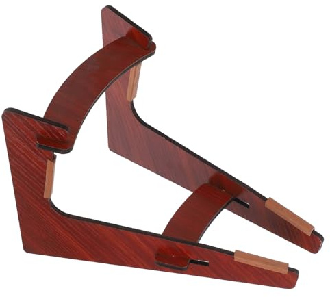 Soporte de Madera para Guitarra de Suelo, Plegable, Marrón