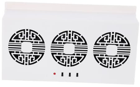 ULTECHNOVO Ventilador De Coche Ventilador Para Ventana Acondicionador De Aire Recargable Enfriador De Energía Solar Almohadilla Enfriadora De Coche Enfriador De Coche Abdominales