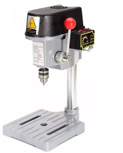 Perceuse d'établi Perceuse à colonne mini 240 W for établi, table, mandrin de perçage 0,6-6,5 mm, bois, métal, outils électriques Outil de perçage d'établi