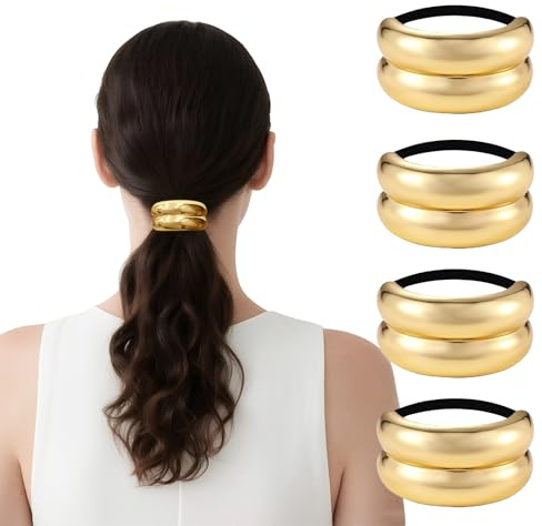 PKQTOP 4 stycken hårsnoddar dam, hårprydnader, hårsnoddar, små hårband, damer, mini hårsnoddar, svart scrunchies, hårtillbehör, damer, hårband för vardag, arbete, fest