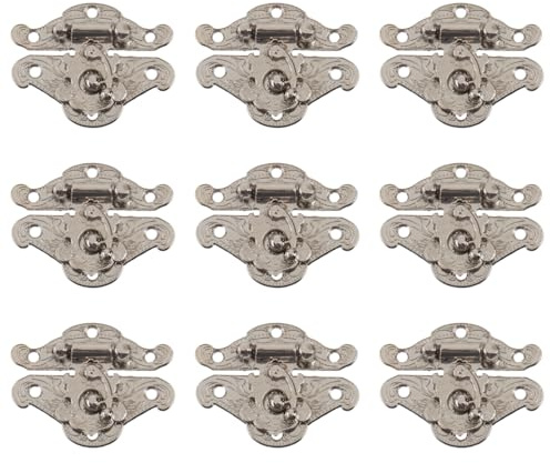 POPETPOP Lot De 10 Loquets Rétro Pour Boîte À Bijoux Boucle De Boîte Antique En Alliage Fermeture Décorative Facile À Installer Pour Coffret Coffre Bijoux Bricolage Et Rangement