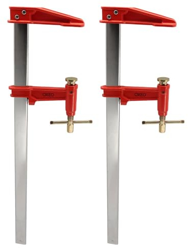 Lot de 2 serres joints à pompe 60 cm - Acier laminé - Longueur de serrage 60 cm - Saillie 125mm - Frein anti glissement