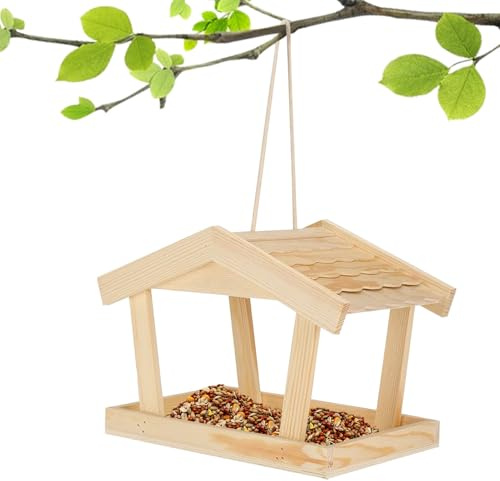 Kixolazr Outdoor Vogelfutterhaus, Futterstation Haustierzubehör Deko, Rustikales Kolibri Futterhaus Für Draußen, Für Garten Terrasse Balkon Baum Indoor Landschaft