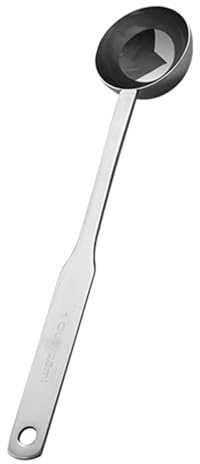 Vilgftyiet Cuillère à café à long manche en acier inoxydable, 8 ml et 25 ml, cuillères à mesurer pour café, thé, sucre, farine et épices, cuillère à soupe pour bocaux profonds (25 ml)