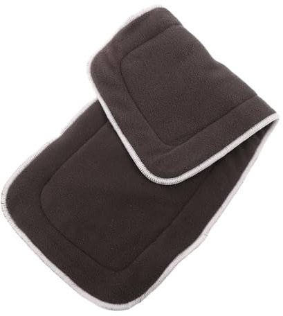 ERINGOGO Reusable Adult Cloth Diaper Liners Bamboo Carbon Fiber Washable Inserts for Elderly Incontinence Care High Absorbency Pads for Urinary Protection at Home