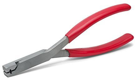 StewMac Bunddraht-Crimpzange für Reparatur und Neubundierung | Verengt den Bundfuß gezielt für lockere Schlitze und sicheren Sitz; robuste Zange für wiederholbare Neubundierungen.