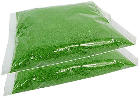Ghisi Walter - Arena de colores para decoración fina, 0,4-0,7 mm, 2 kg, color verde