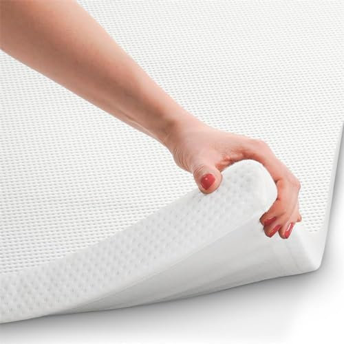 B!HOME Matratzentopper Matratze Matratzenauflage Topper Ideal für Boxspringbetten, Schlafsofas und Camping 120x200x4 Schaumstoff