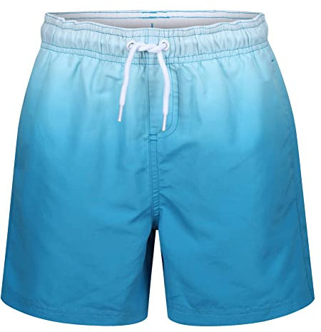 RIPT Pantaloncini da Nuoto Bambino Essentials Asciugatura Rapida Protezione Solare UV 50, Tinta Sfumata Blu, 7-8 anni