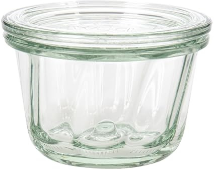 Weck Gugelhupfgläser 165 ml 6er Karton (Gläser für den Gugelhupfkuchen mit 80 mm RR-Deckel) 45833, Durchsichtig