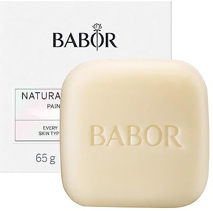BABOR Natural Cleansing Bar für ölige Haut und Mischhaut, Feste Gesichtsreinigung für einen geklärten Teint, Mit Aloe Vera und Baobaböl, mit Aufbwahrungsdose, 1 x 65g