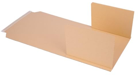 verpacking Buchverpackung 600 x 400 x 10-85 mm selbstklebend (Außenmaß 700 x 410 x 10-85 mm) Universal Wickelverpackung (50 Stück)