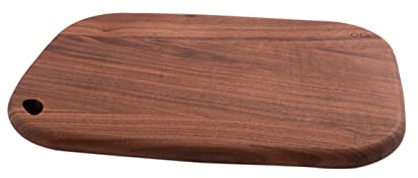 Point-Virgule Tabla de servir de madera de nogal, perfecta para servir aperitivos y queso, 30 x 17 cm