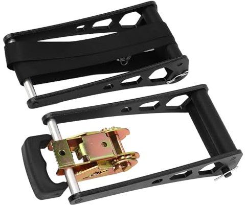 AMONIDA Bogenpresse Saitenwechsler, Ratschen-Loc-Presse aus Aluminiumlegierung, Tragbare Bogenpresse Im Ratschenstil für den Außenbereich (Schwarz)