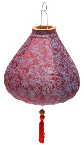 IMIKEYA vietnamesische Laternen - Seidenlaternen Orientalische chinesische hängende Laternen Faltbare Vietnam Kronleuchter Laterne für Festival Party Hochzeit Garten Zuhause, 30,5 cm, Lila