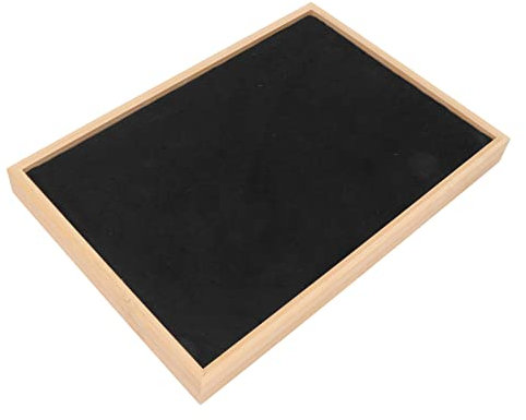 INIFLM Stapelbare Schmuck-Organizer-Tabletts, Ohrstecker-Tablett, 216 Löcher, Leichte, Elegante Luxus-Schmuck-Aufbewahrungsbox, Schmuck-Schubladeneinsätze, Behälter, Vitrine(Schwarz)