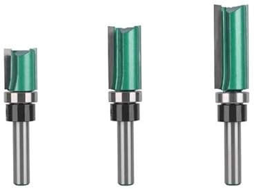 1/3pc 8MM Schaft D16MM Muster Bit Flush TrimRouter Bit Holzbearbeitung Fräser for Holz Bit Stirnfräser Hartmetallfräser Schaftfräser(3pc)