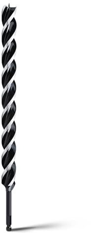 hsawbit Wood Drill Bits, 28mm x 460mm Auger Drill Bit Extra Long Drill Bits Wood Plastic, Drywall Woodworking Hole Drill Bit