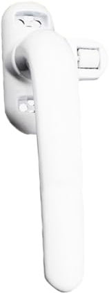 Fenstergriff Aluminiumlegierung Universal Kindersicheres Sicherheitsfenster Türflügelschloss Diebstahlsicherung Sicherheitshebelgriff Flügelverriegelungshardware Fenstergriffe Abschliessbar(White Righ