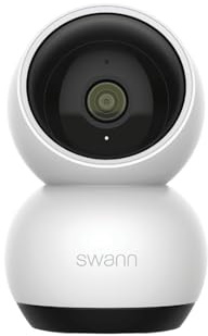 Swann EVO Pan-Tilt Wi-Fi Security Camera, 2K HD Night Vision, Motion Detection, Siren, Two-Way Talk, Weatherproof, Free Recording, Keep an Eye on Your Home or Business, SWIFI-SE2KPT-EU